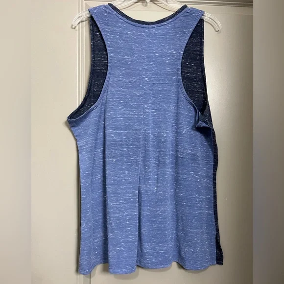 North Face Two-tone Blue Sleeveless Racerback Tank Size XL - Picture 3 of 9